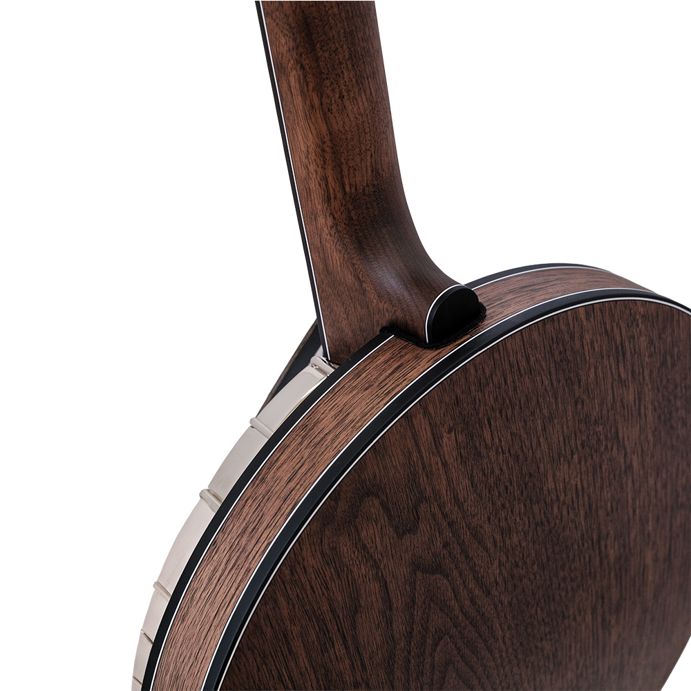 Deering Scott Avett Truth Signature Banjo - rear angled resonator detail