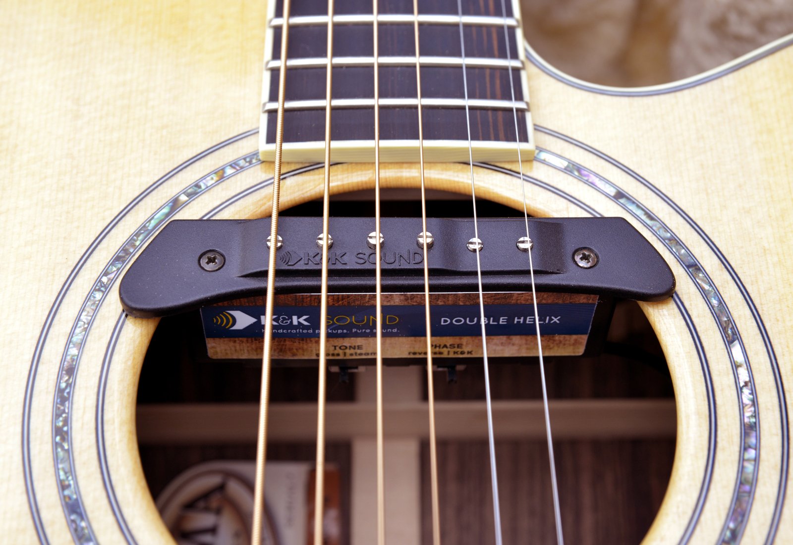 K&K Double Helix Solo Magnetic Soundhole Pickup