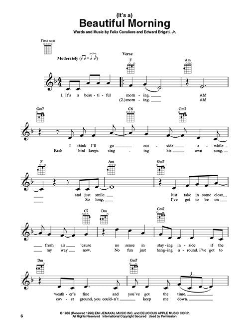 Happy Songs for Ukulele 20 Upbeat Favorites to Strum & Sing (HL00173163)
