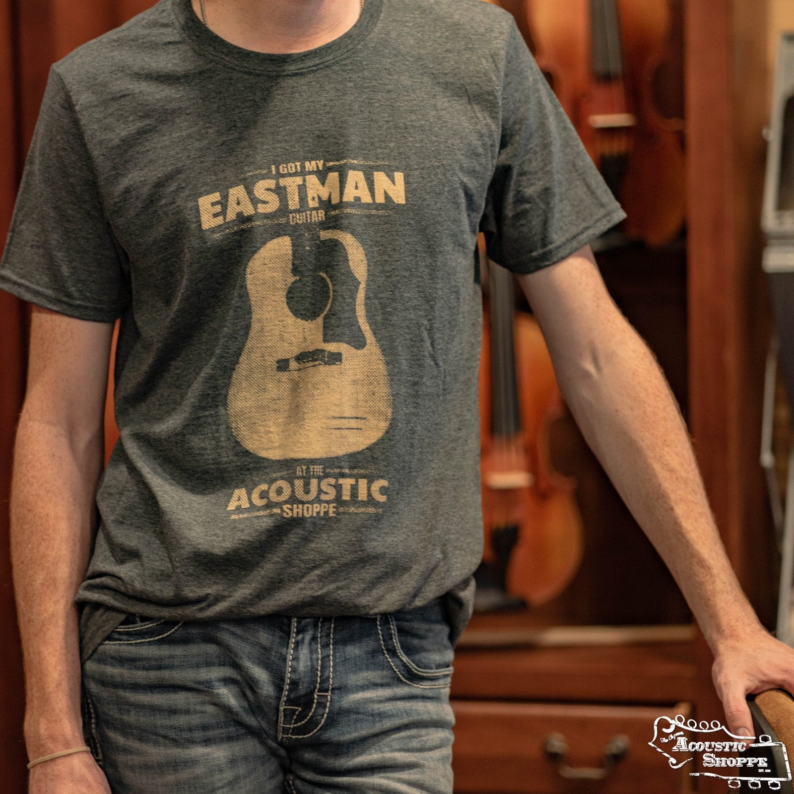 TAS "I Got my Eastman Guitar at The Acoustic Shoppe"  T-Shirt