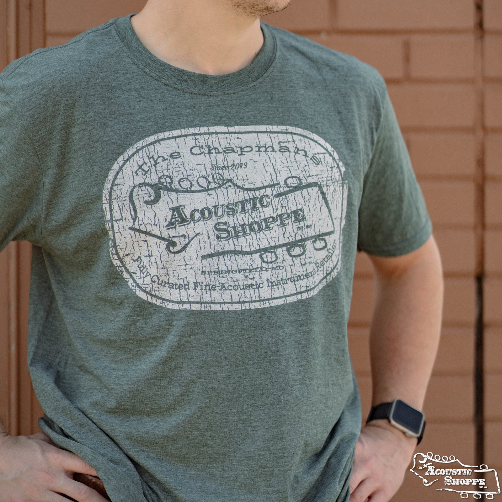The Acoustic Shoppe "Vintage Logo" Design T-Shirt