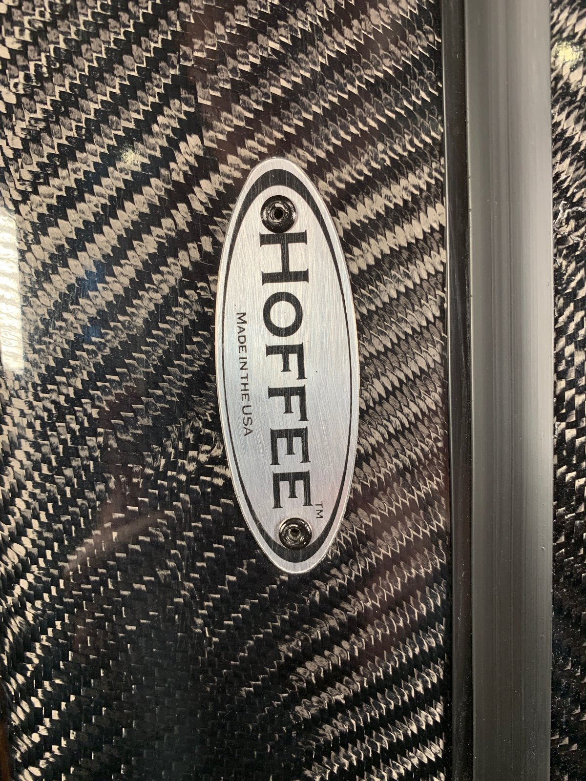 Hoffee Deluxe Carbon Fiber Banjo Case with Thinsulate Black Carbon w/ Green Interior