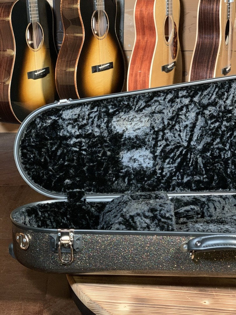 Calton Mandolin Deluxe, F Style, Smooth Glitter Finish: Fool's Gold Exterior/Black Interior