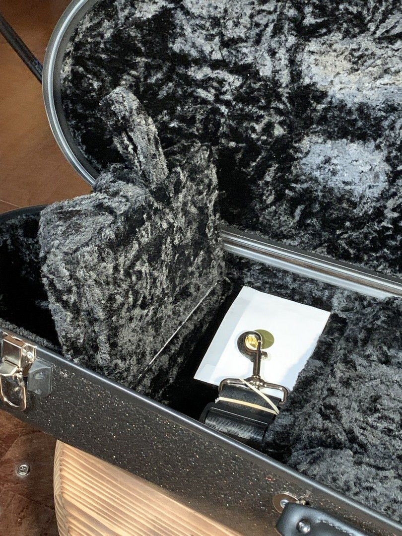 Calton Mandolin Deluxe, F Style, Smooth Glitter Finish: Fool's Gold Exterior/Black Interior