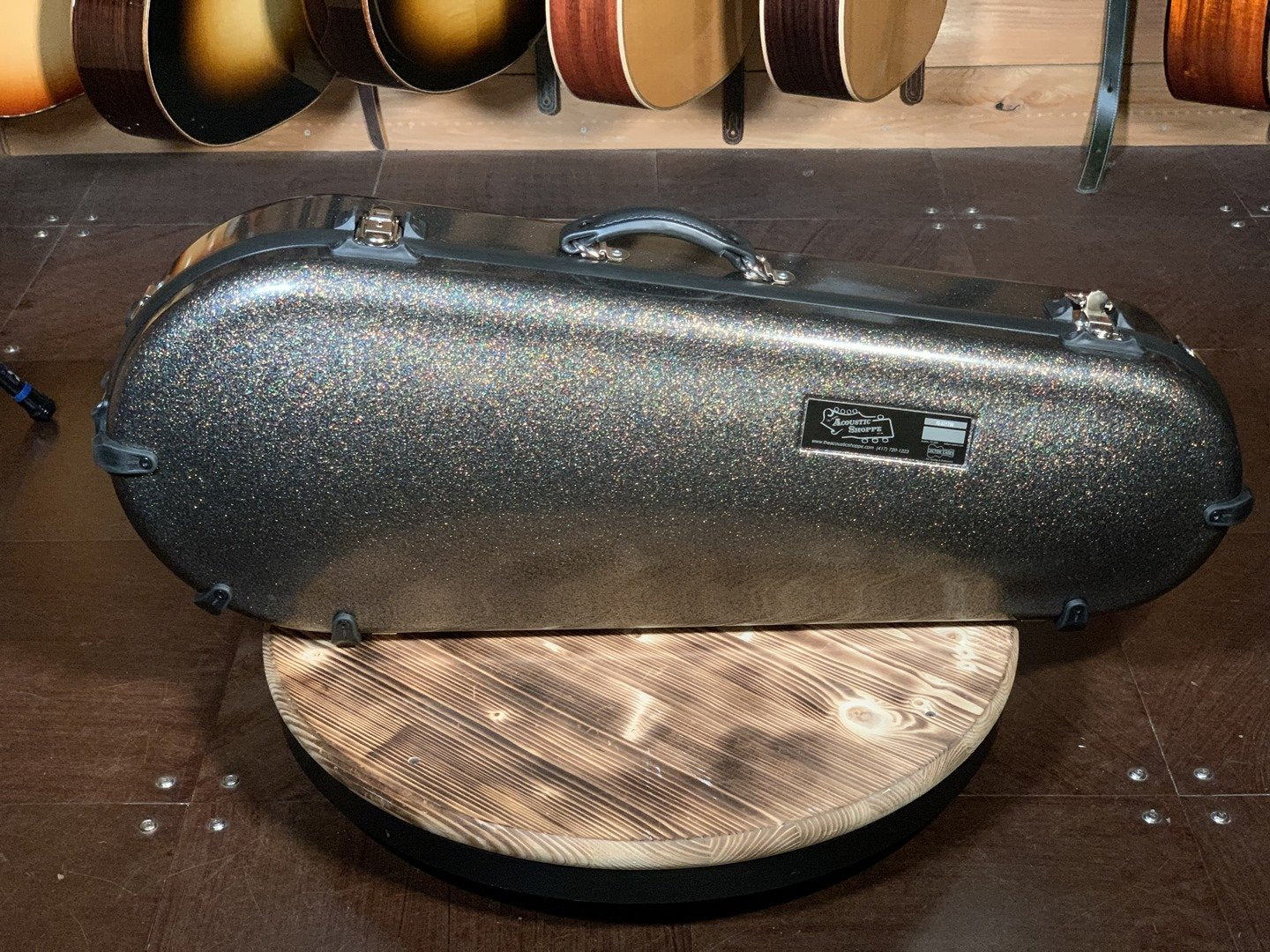 Calton Mandolin Deluxe, F Style, Smooth Glitter Finish: Fool's Gold Exterior/Black Interior