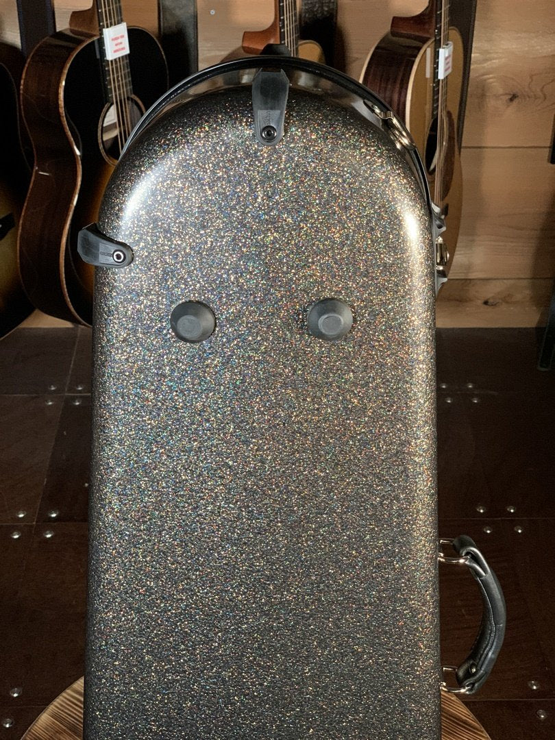 Calton Mandolin Deluxe, F Style, Smooth Glitter Finish: Fool's Gold Exterior/Black Interior