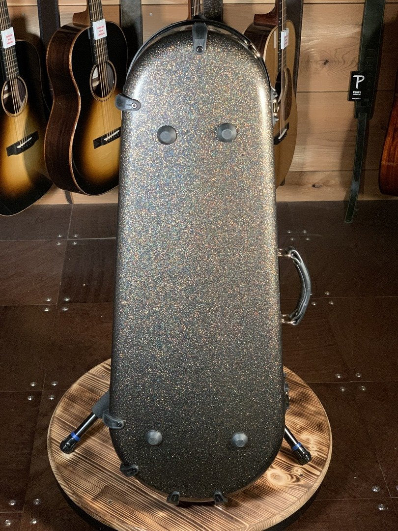 Calton Mandolin Deluxe, F Style, Smooth Glitter Finish: Fool's Gold Exterior/Black Interior