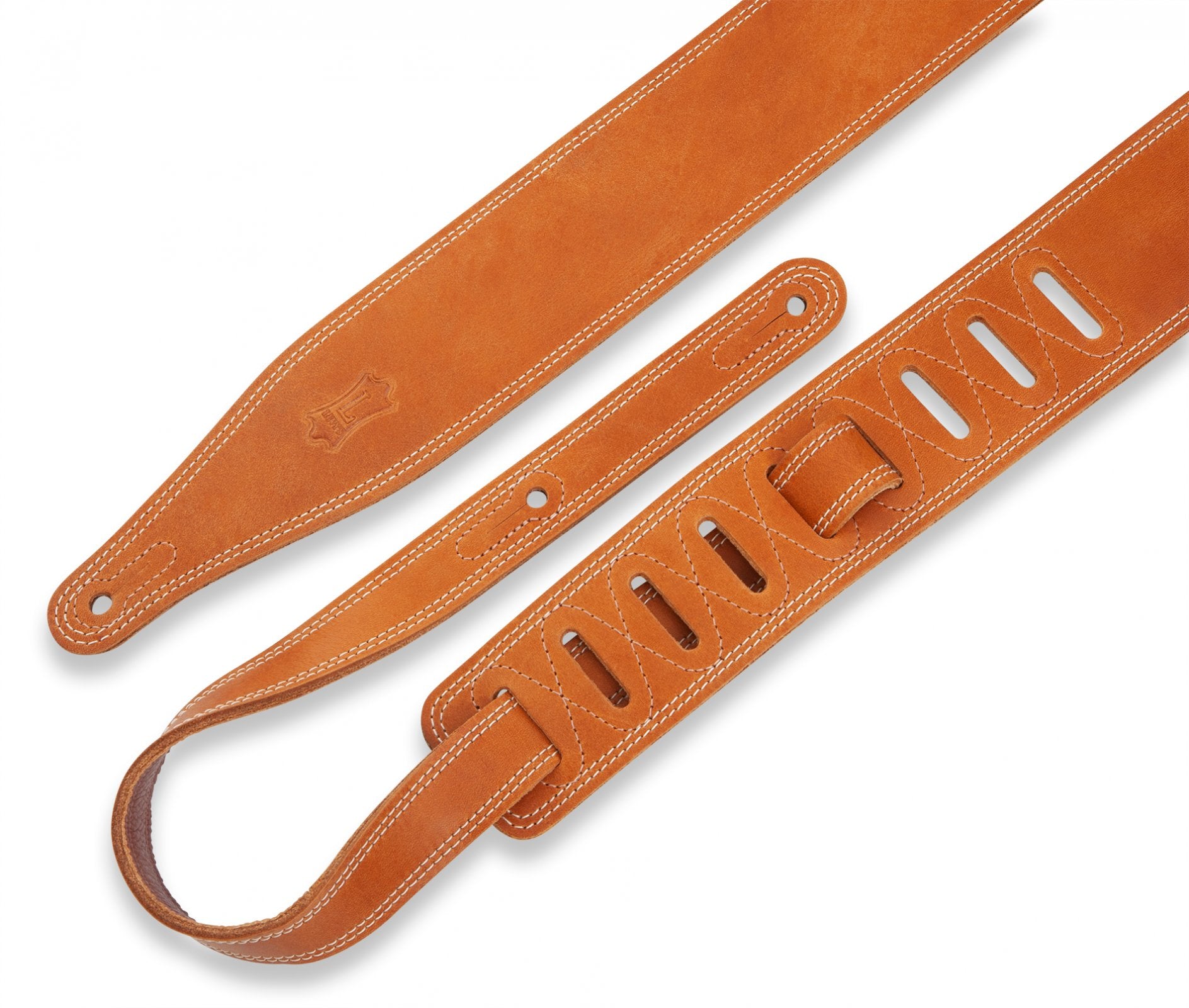 Levy's Butter Double Stitch Guitar Strap - Tan (M17BDS-TAN)