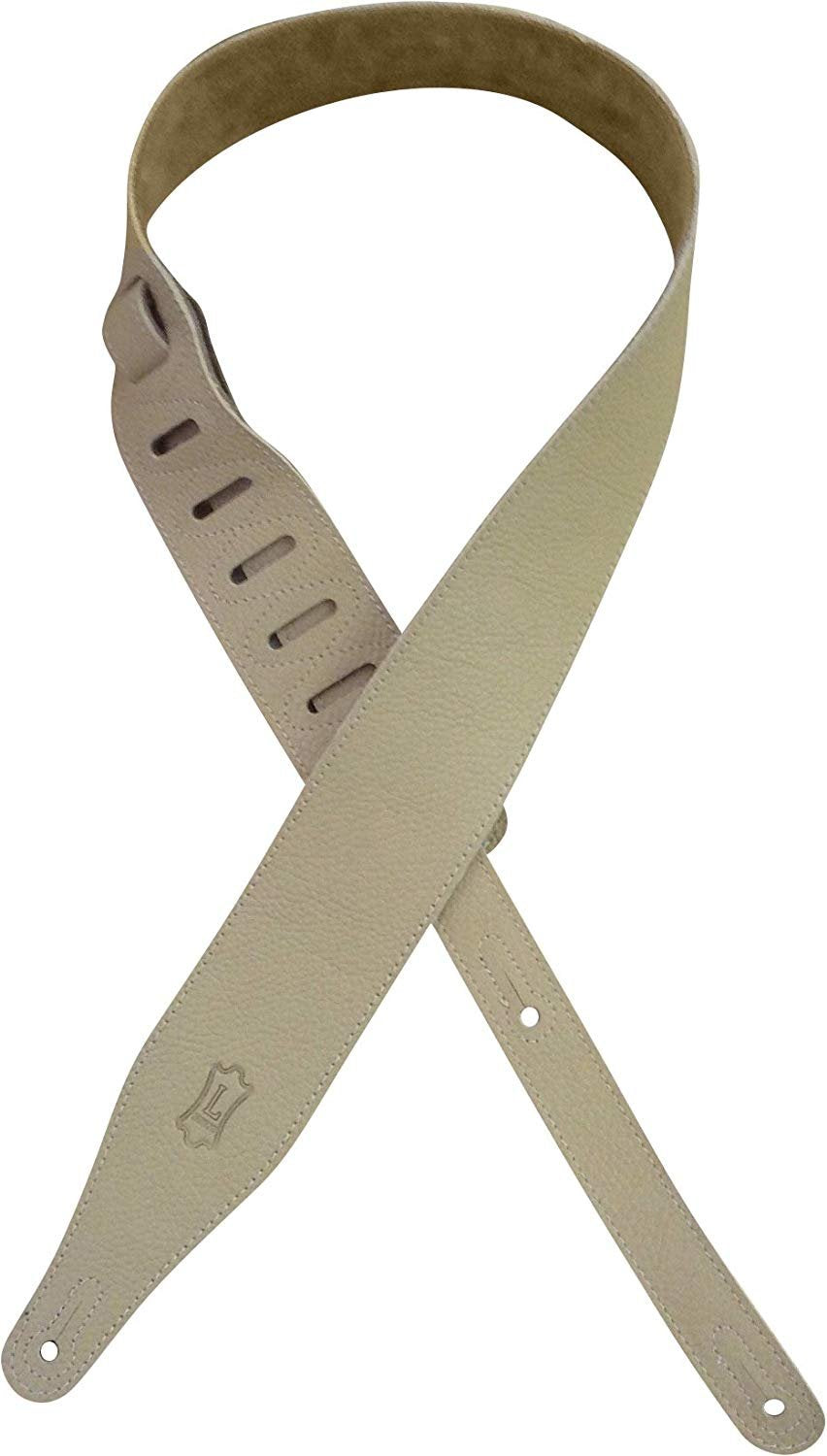 Levy's 2 1/2" Texas Steer Hide Pebbled Guitar Strap, Buffalo (M17BLS-BUF)
