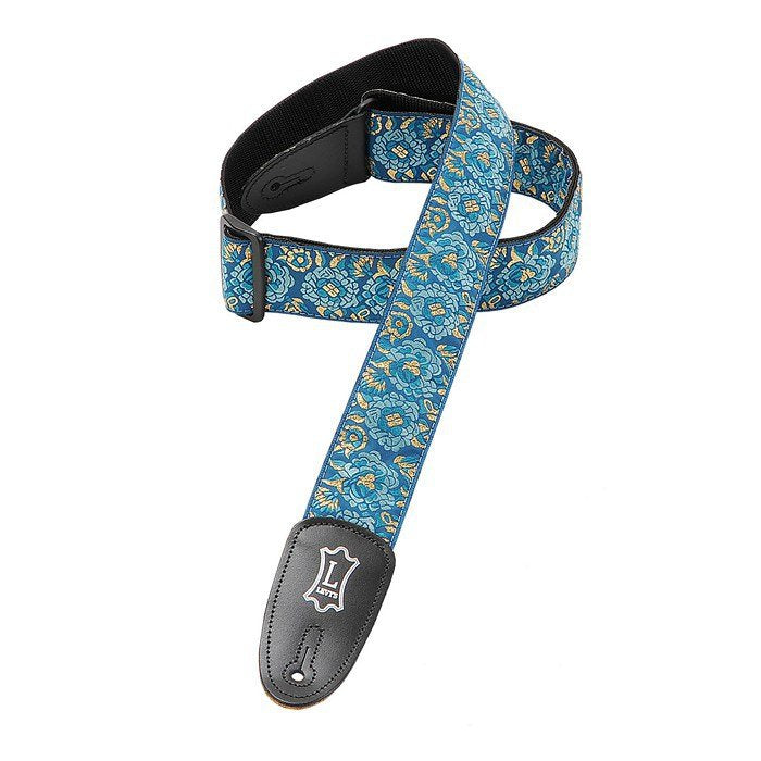 Levy's Boho Jacquard Series 2" Wide Navy Guitar Strap