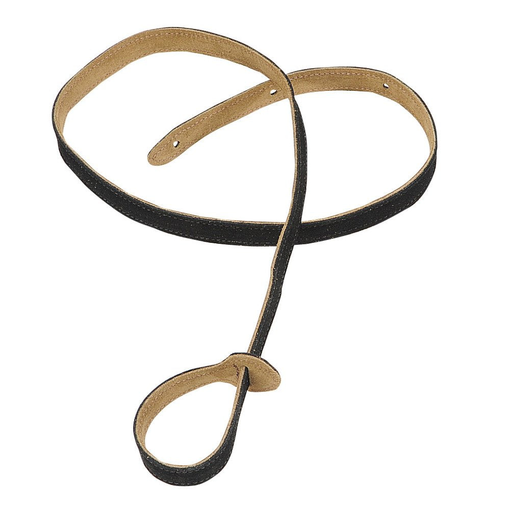 Levy's Hand-Brushed Suede Mandolin Strap - Black (MS19-BLK)