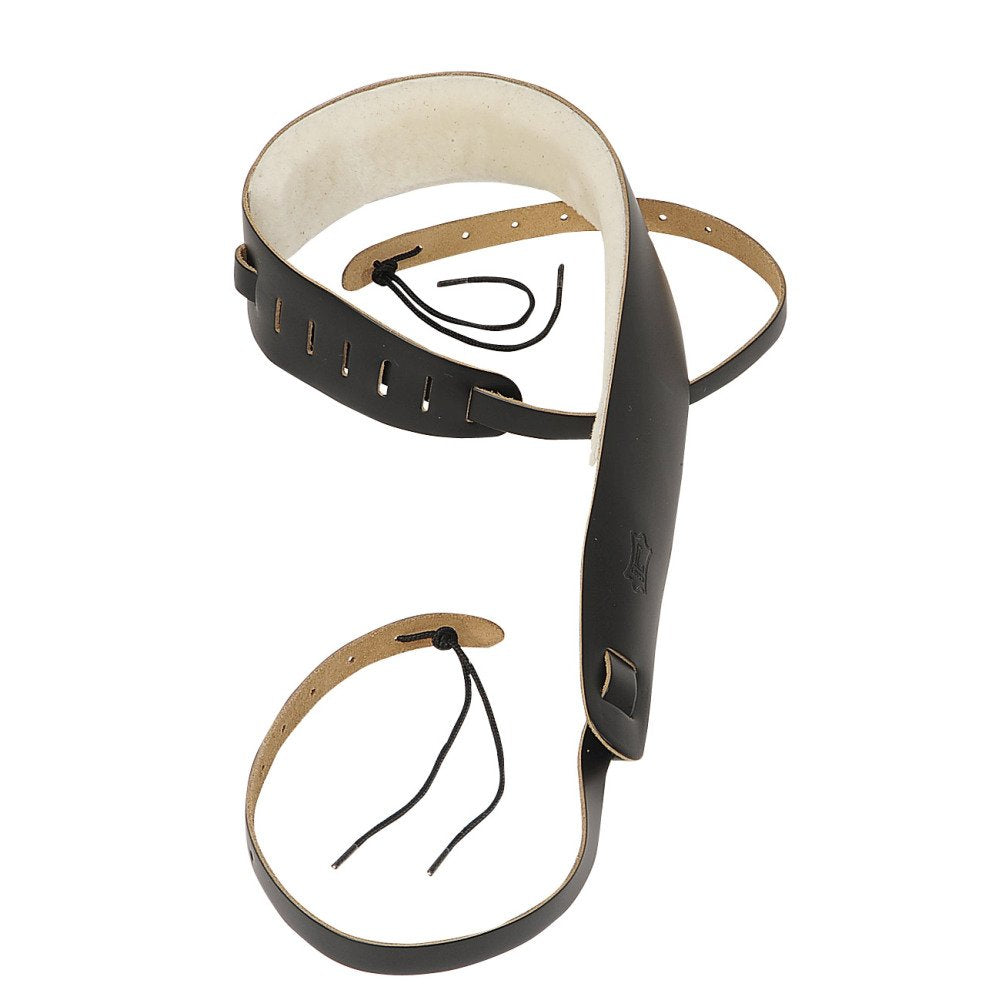 Levy's Leather Banjo Strap w/ Sheepskin Lining (PM14-BLK)