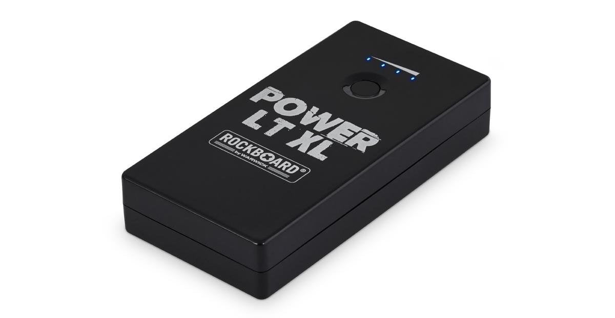 RockBoard Power LT XL (Black) - Rechargeable Effects Pedal + Mobile Power Bank