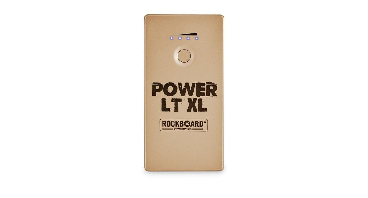 RockBoard Power LT XL (Gold) - Rechargeable Effects Pedal + Mobile Power Bank