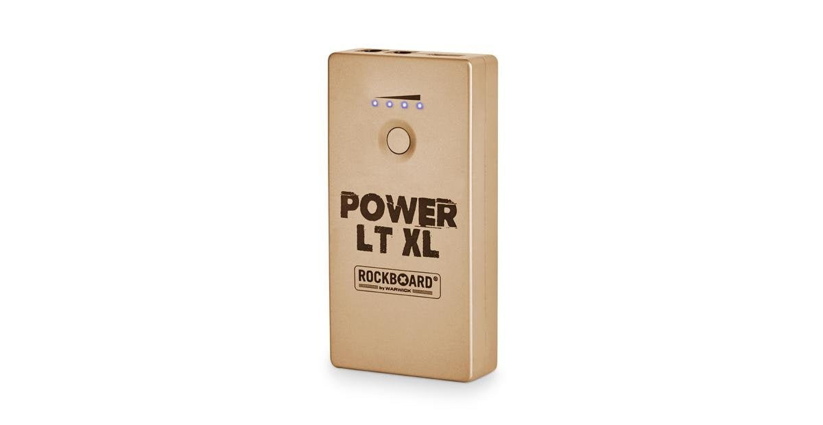 RockBoard Power LT XL (Gold) - Rechargeable Effects Pedal + Mobile Power Bank