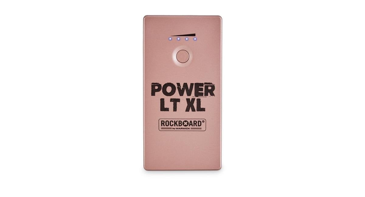 RockBoard Power LT XL (Rose Gold) - Rechargeable Effects Pedal + Mobile Power Bank