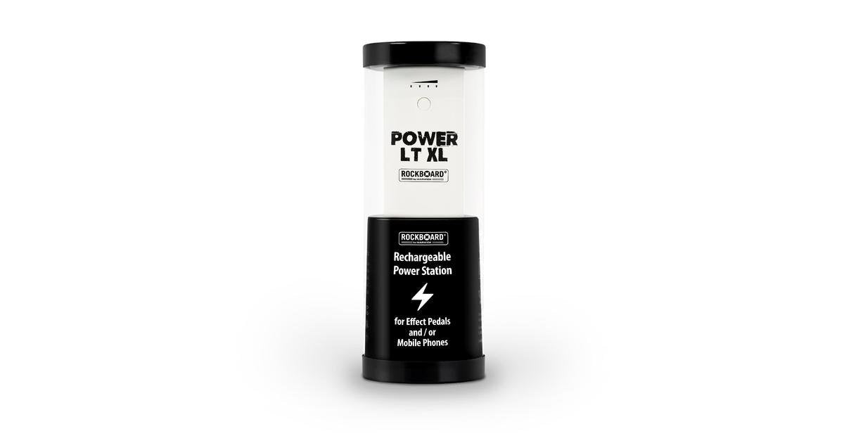 RockBoard Power LT XL (White) - Rechargeable Effects Pedal + Mobile Power Bank