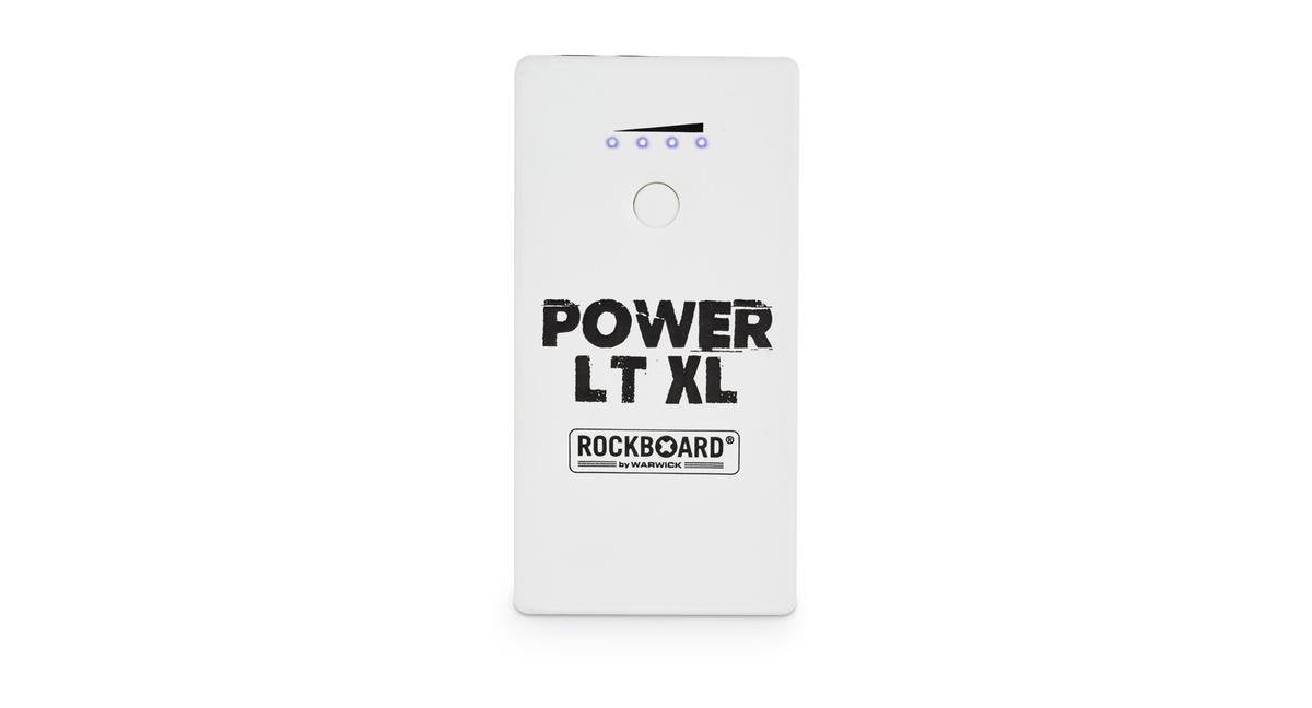 RockBoard Power LT XL (White) - Rechargeable Effects Pedal + Mobile Power Bank