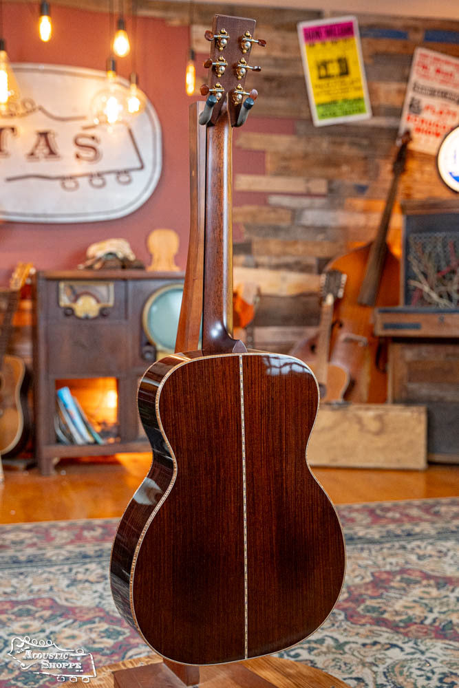 *Dread-Not Certified Floor Model* Bourgeois *Custom* Large Soundhole Signature OM Adirondack/Perfect Quarter-Sawn Madagascar Rosewood LSDBS-OM Acoustic Guitar #0422