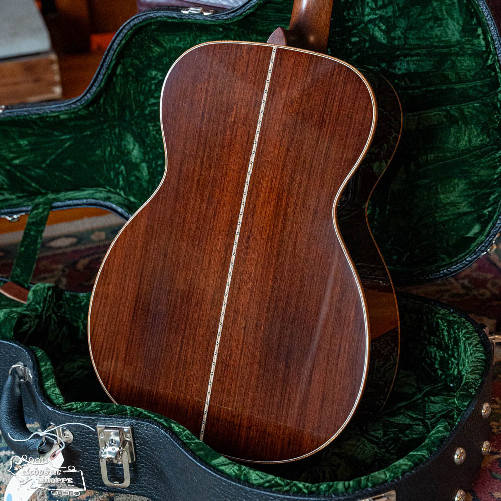 *Dread-Not Certified Floor Model* Bourgeois *Custom* Large Soundhole Signature OM Adirondack/Perfect Quarter-Sawn Madagascar Rosewood LSDBS-OM Acoustic Guitar #0422