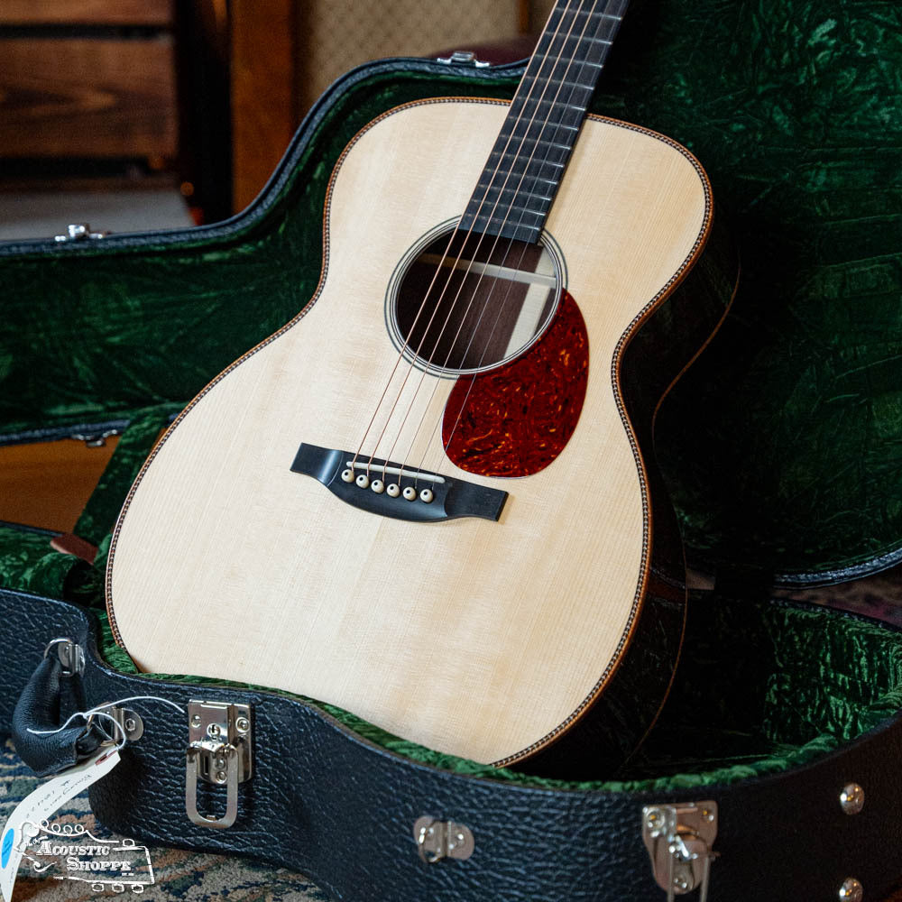 *Dread-Not Certified Floor Model* Bourgeois *Custom* Large Soundhole Signature OM Adirondack/Perfect Quarter-Sawn Madagascar Rosewood LSDBS-OM Acoustic Guitar #0422