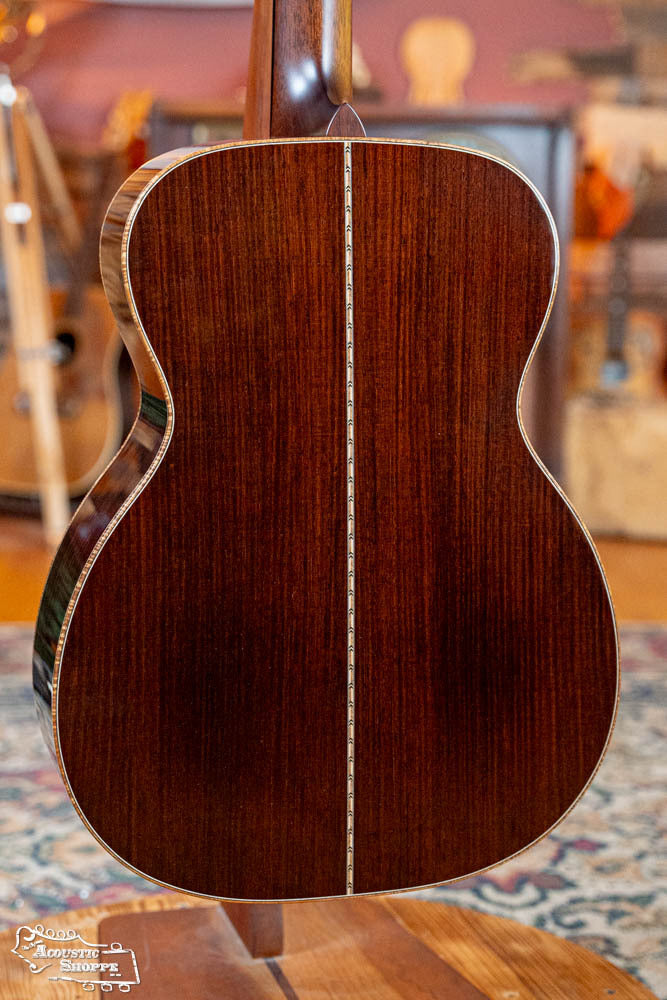 *Dread-Not Certified Floor Model* Bourgeois *Custom* Large Soundhole Signature OM Adirondack/Perfect Quarter-Sawn Madagascar Rosewood LSDBS-OM Acoustic Guitar #0422