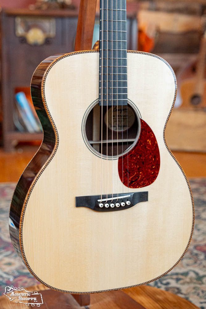 *Dread-Not Certified Floor Model* Bourgeois *Custom* Large Soundhole Signature OM Adirondack/Perfect Quarter-Sawn Madagascar Rosewood LSDBS-OM Acoustic Guitar #0422