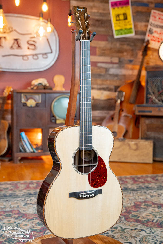 *Dread-Not Certified Floor Model* Bourgeois *Custom* Large Soundhole Signature OM Adirondack/Perfect Quarter-Sawn Madagascar Rosewood LSDBS-OM Acoustic Guitar #0422