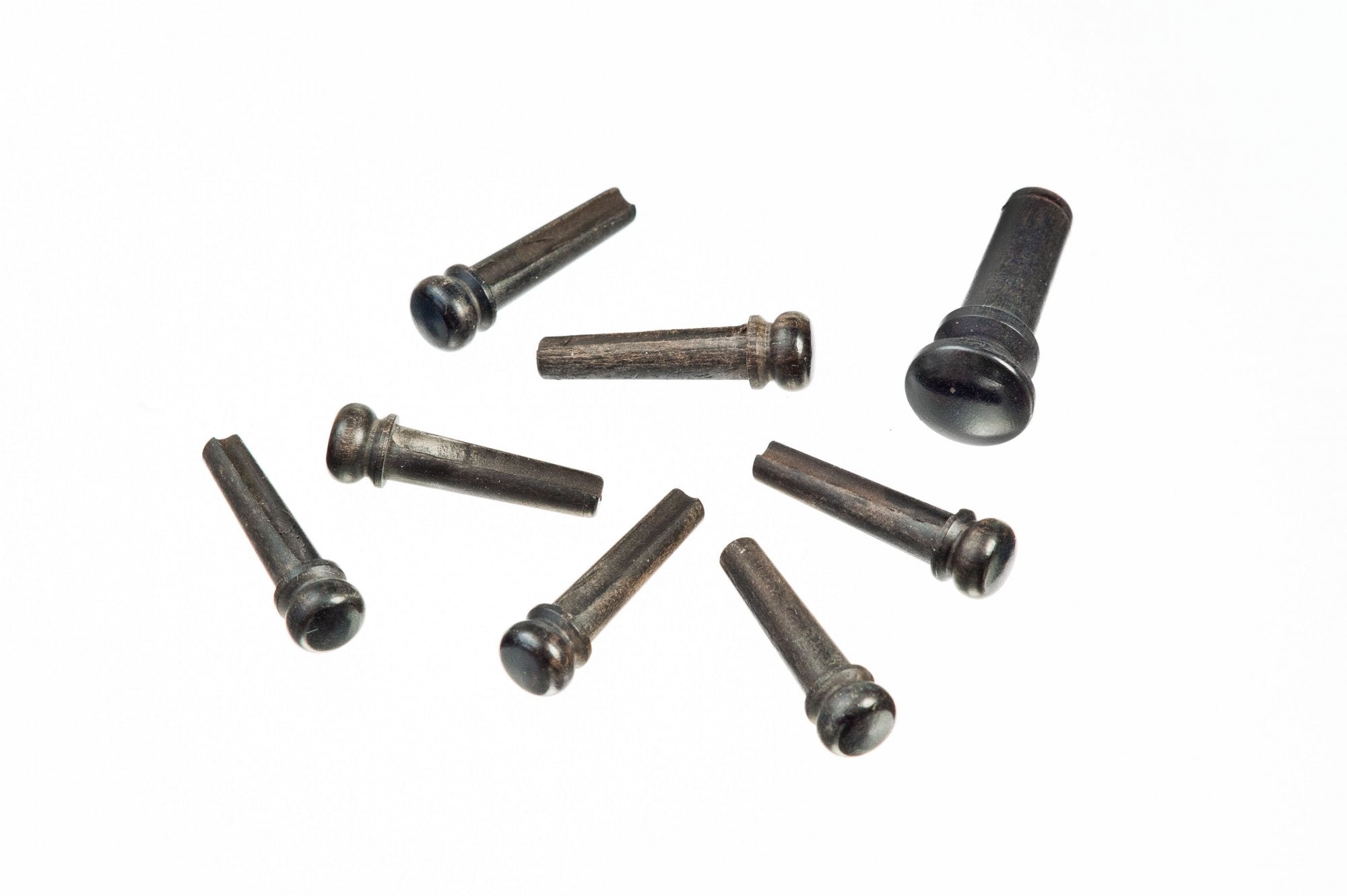 Ebony Bridge Pins with End Pin Set Ebony PWPS1