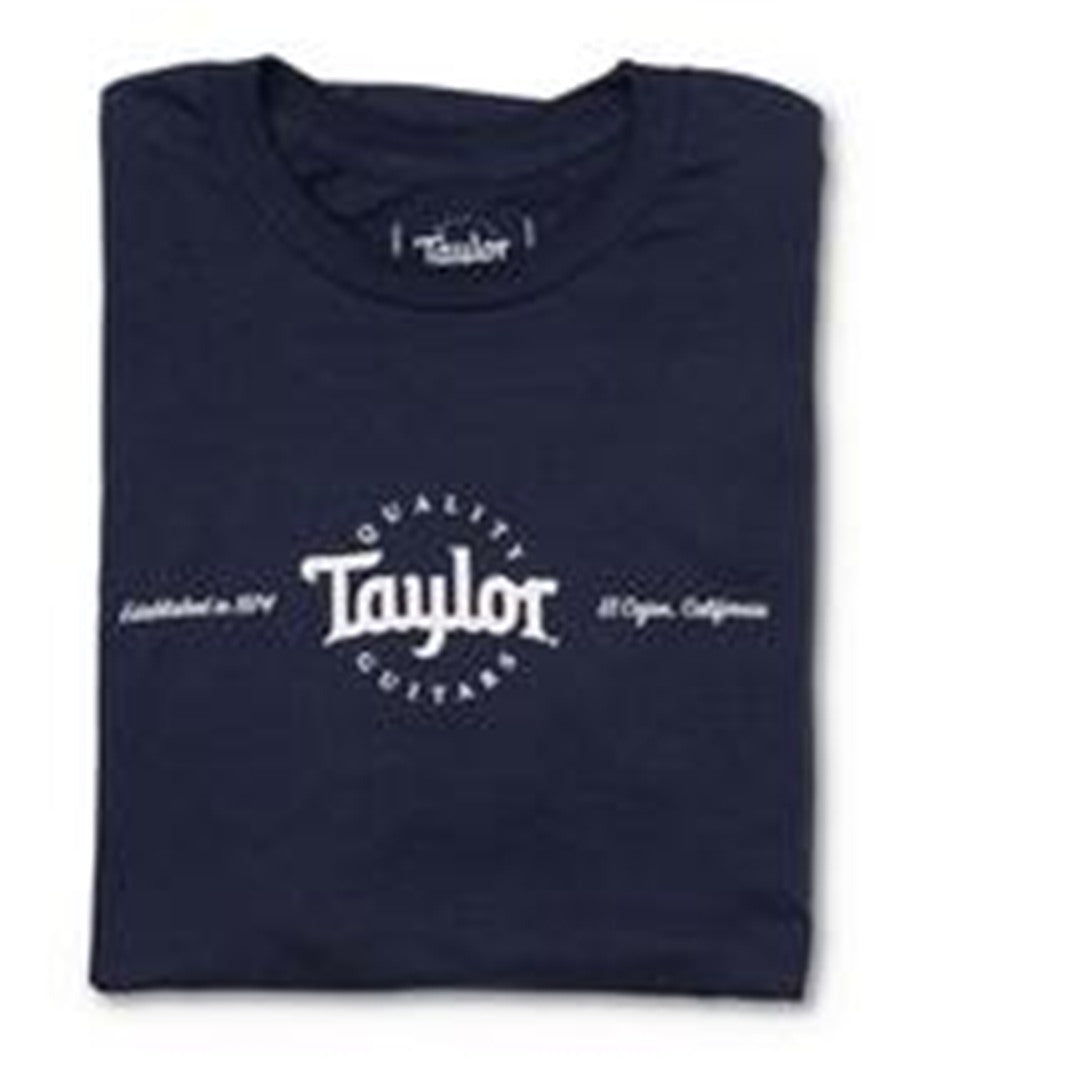 Taylor Men's Two-Color Logo Tee, Navy