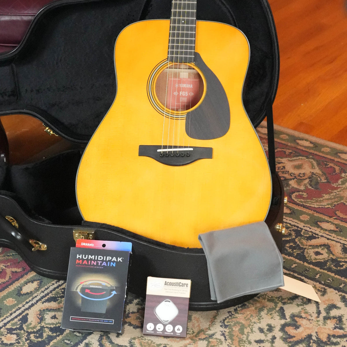 Yamaha FG5 GL Dreadnought Acoustic Guitar at The Acoustic Shoppe
