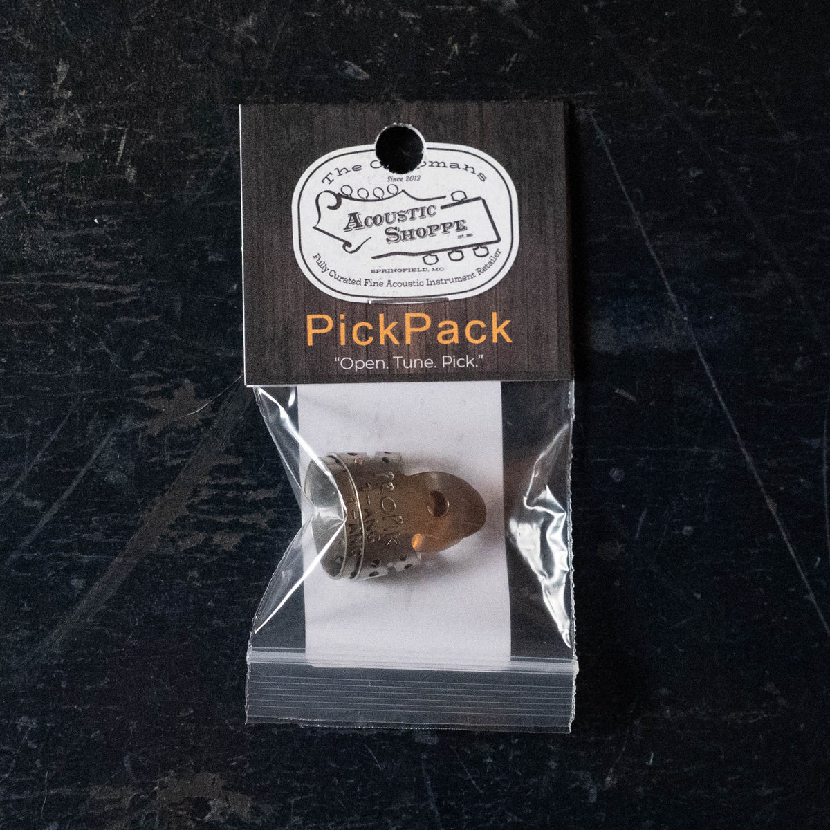 ProPik Angled Extra Comfortable Nickel Split Wrap #1 Finger Pick - 2 P