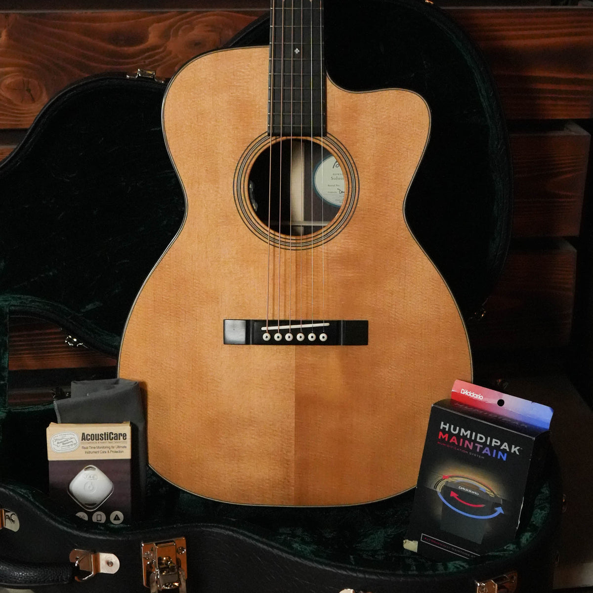 Bourgeois OMCE/DE Downeast Series Soloist Thermo-Cured Sitka/Rosewood Orchestra Model Cutaway Guitar w/LR Baggs Electronics #4258