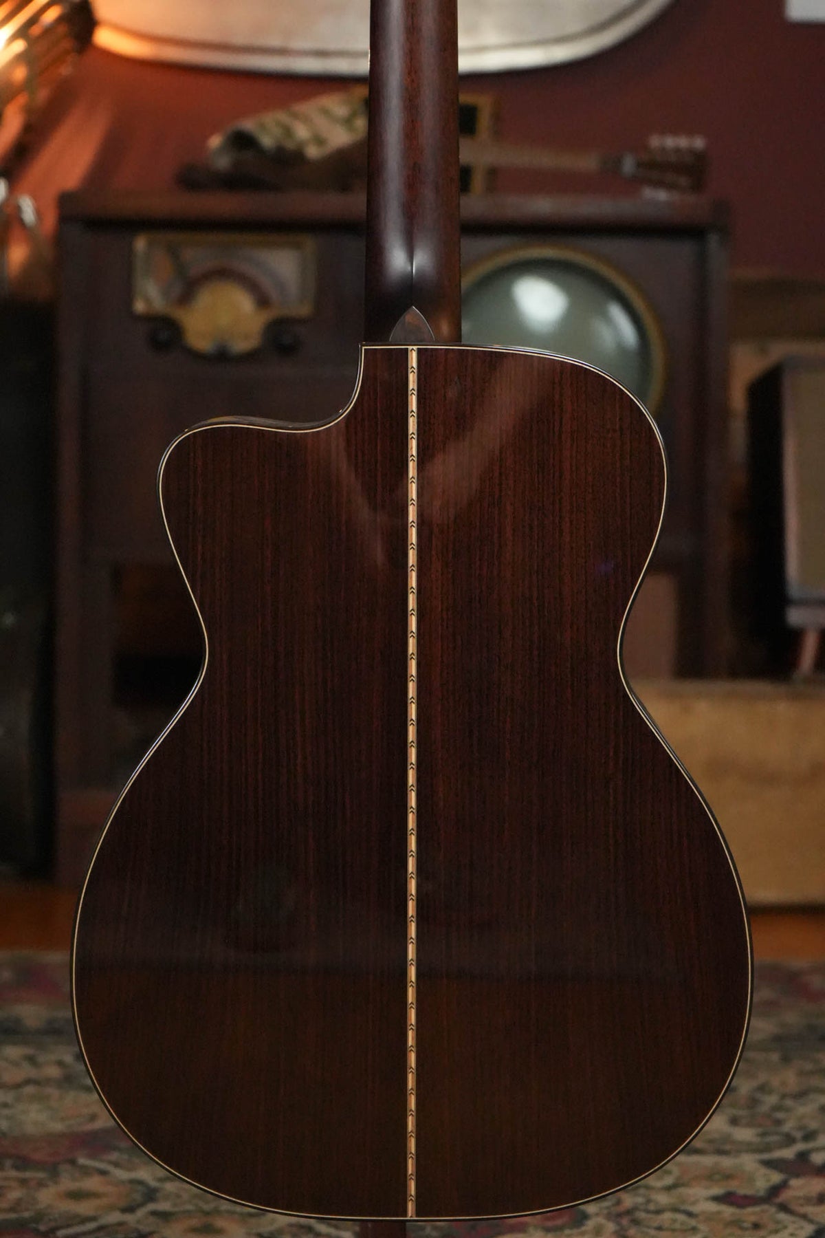 Bourgeois OMCE/DE Downeast Series Soloist Thermo-Cured Sitka/Rosewood Orchestra Model Cutaway Guitar w/LR Baggs Electronics #4258