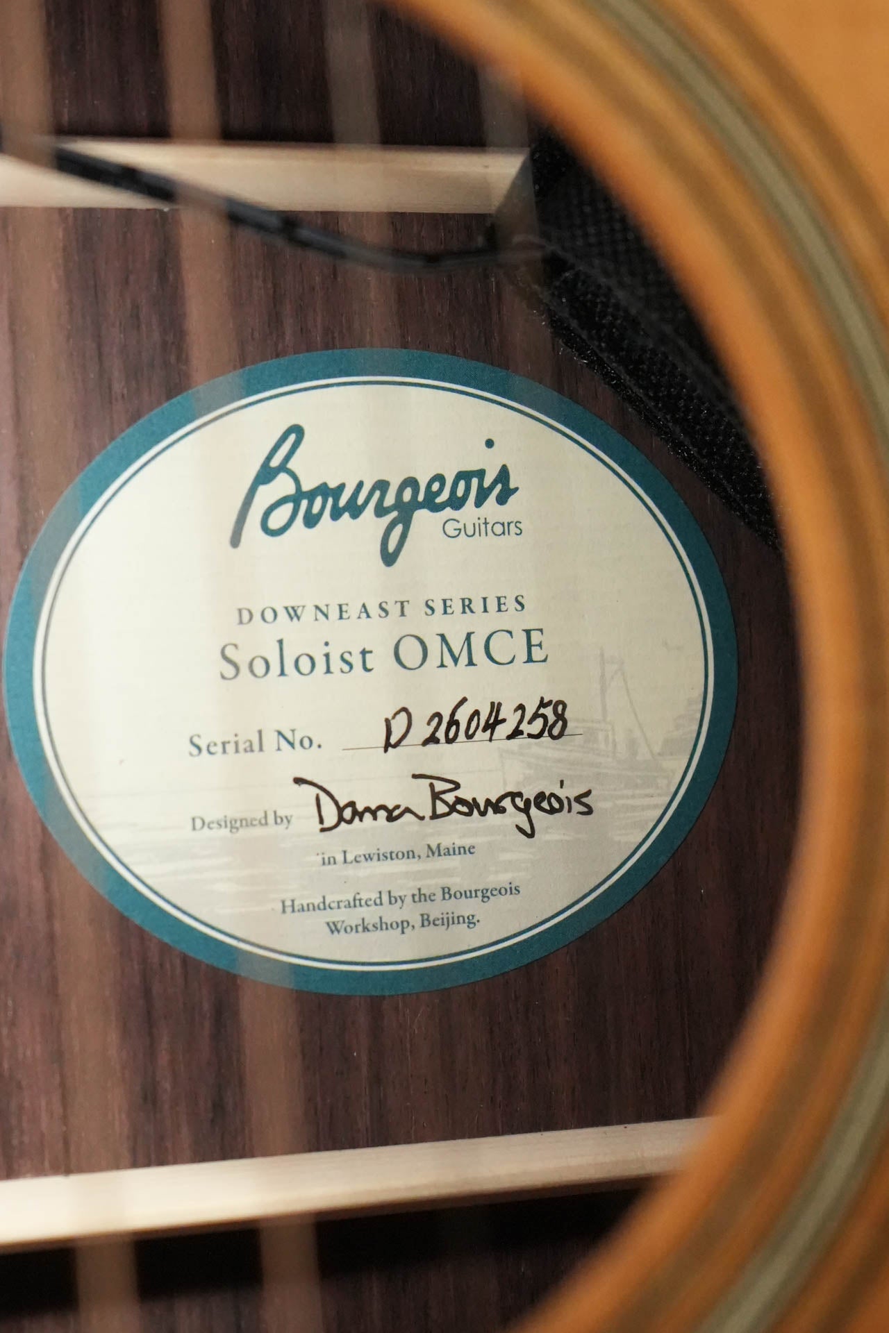 Bourgeois OMCE/DE Downeast Series Soloist Thermo-Cured Sitka/Rosewood Orchestra Model Cutaway Guitar w/LR Baggs Electronics #4258