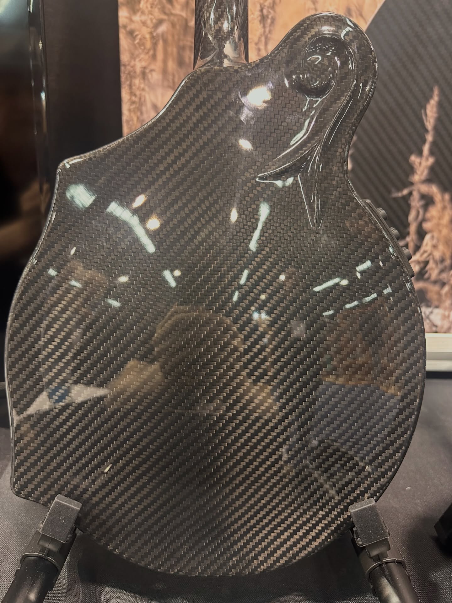 PRE-ORDER DEPOSIT ONLY *New 2026 Model* KLOS Black Twill Carbon Fiber F-Style Mandolin (Acoustic or w/Pickup)