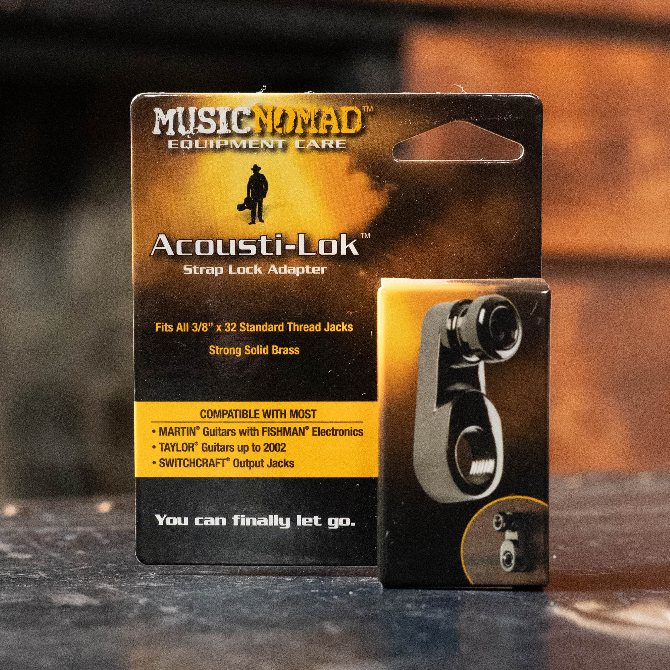 Music Nomad Acousti-Lok Strap Lock Adapter for Standard Output Jacks (MN270)