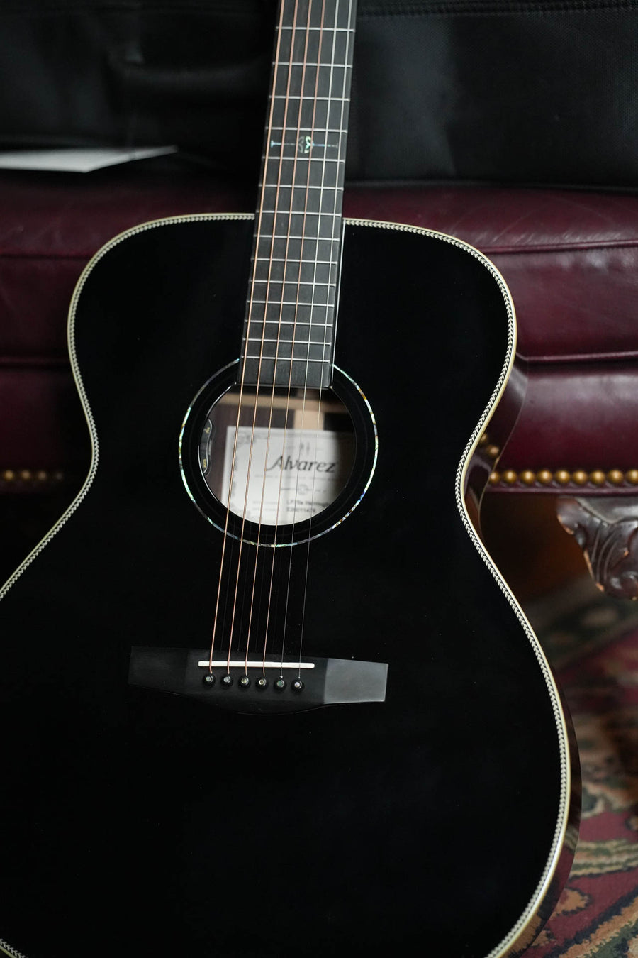 Alvarez Laureate LF70e OM Blacktop Acoustic-Electric Guitar #1478