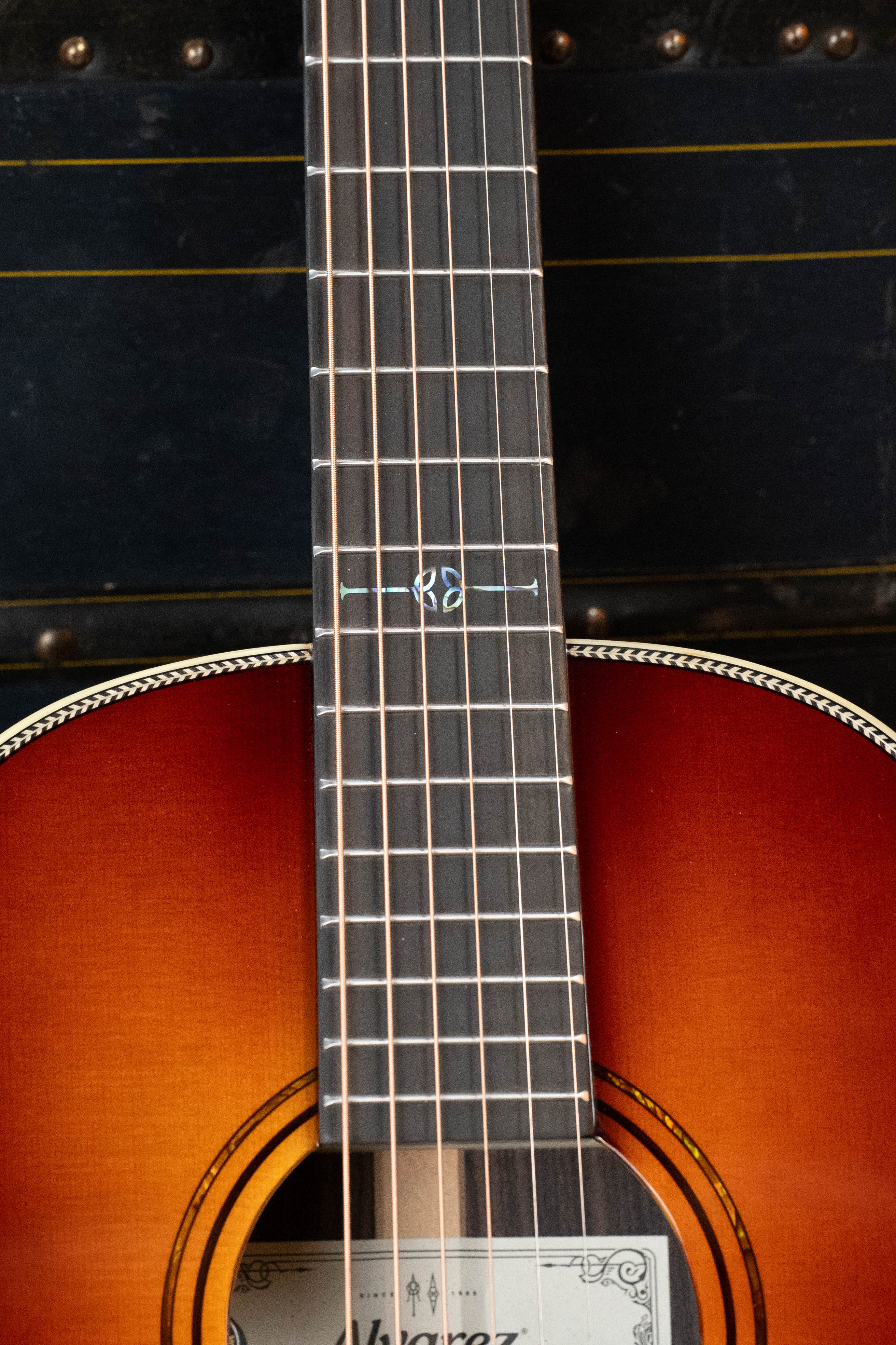 Alvarez Laureate LP70e Herringbone Sunset Sitka/East Indian Rosewood Parlor Guitar w/LR Baggs HiFi Pickup #1444