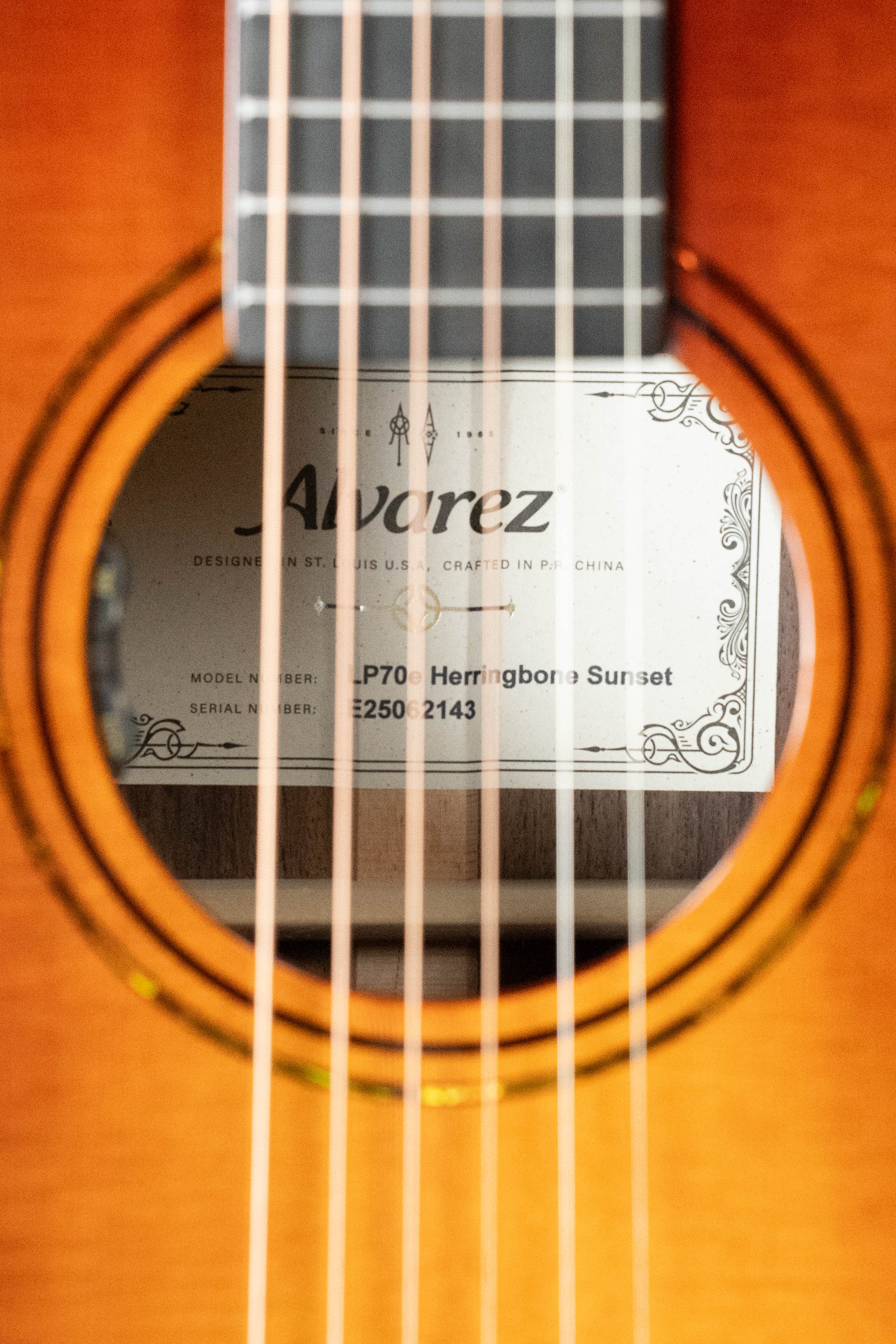 Alvarez Laureate LP70e Herringbone Sunset Sitka/East Indian Rosewood Parlor Guitar w/LR Baggs HiFi Pickup #2143