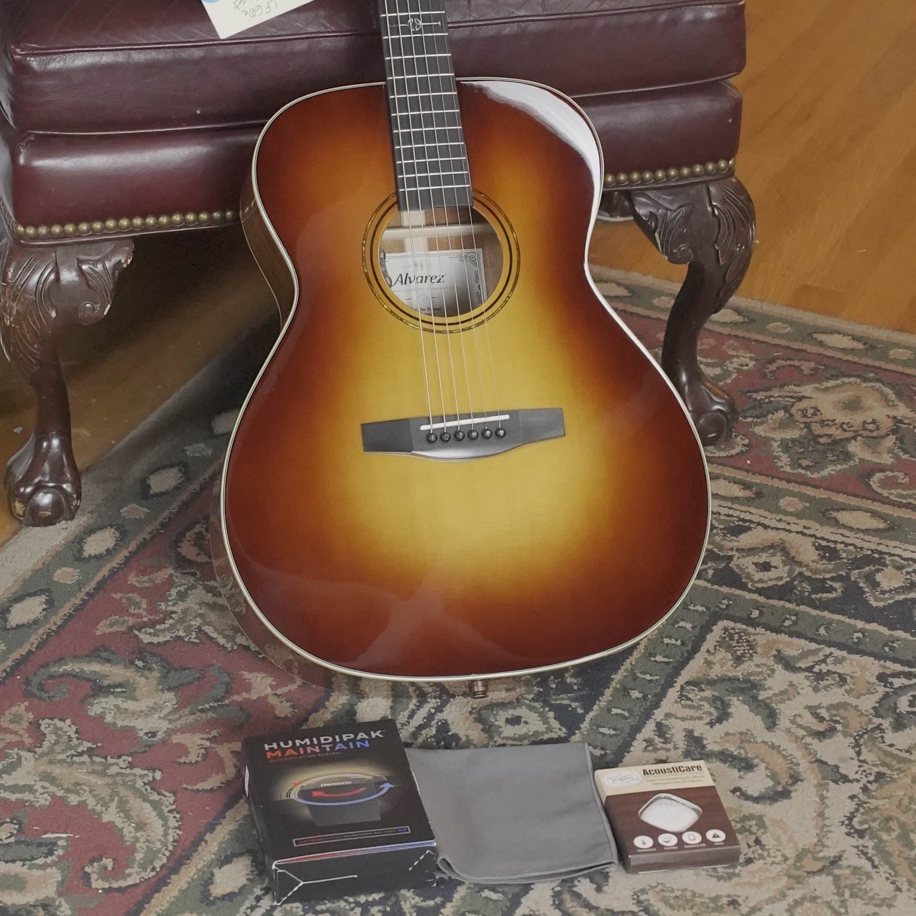 Alvarez Laureate Series LF60e Sunset Sitka/Mahogany OM Guitar w/LR Baggs Hifi Pickup #2015