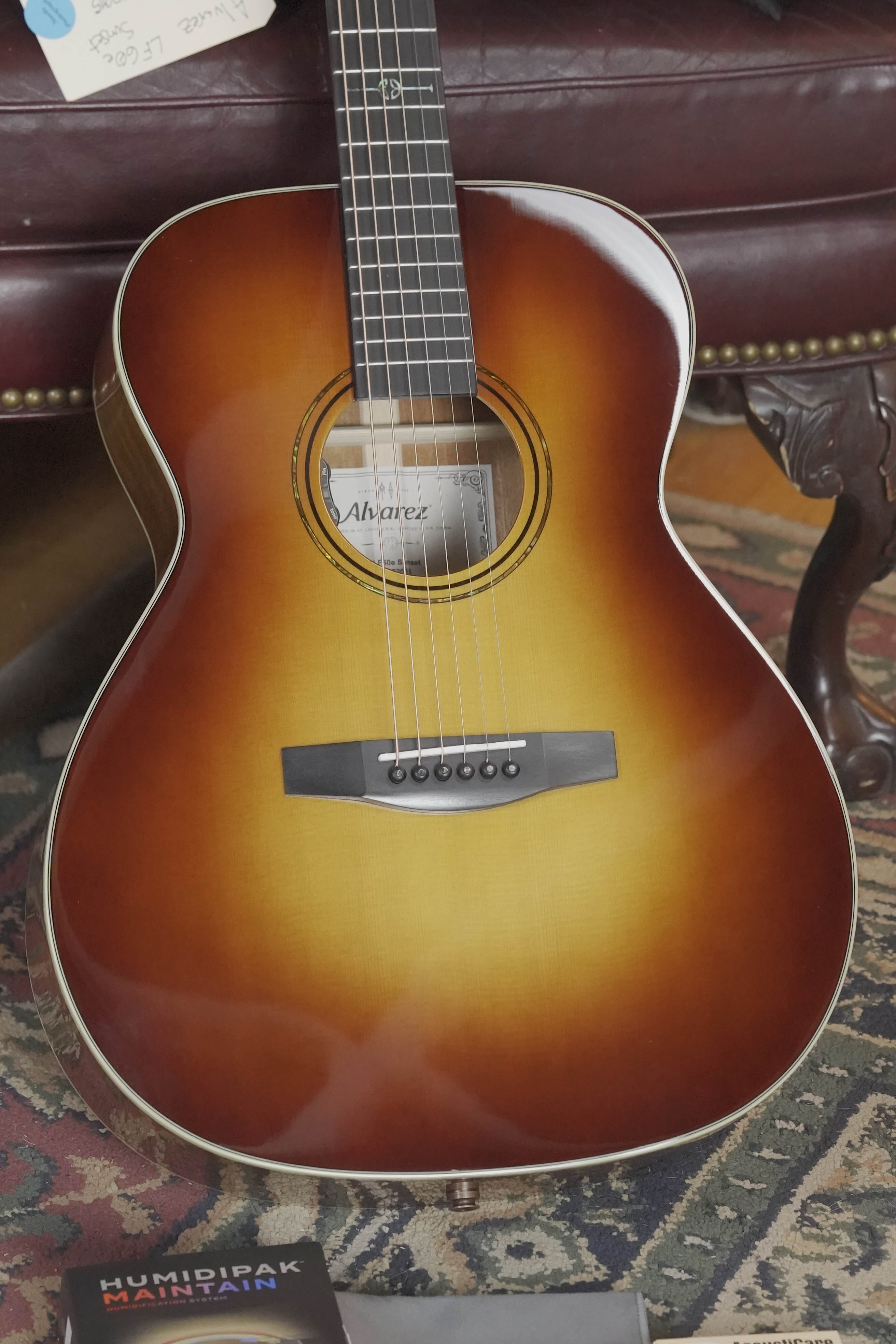 Alvarez Laureate Series LF60e Sunset Sitka/Mahogany OM Guitar w/LR Baggs Hifi Pickup #2015
