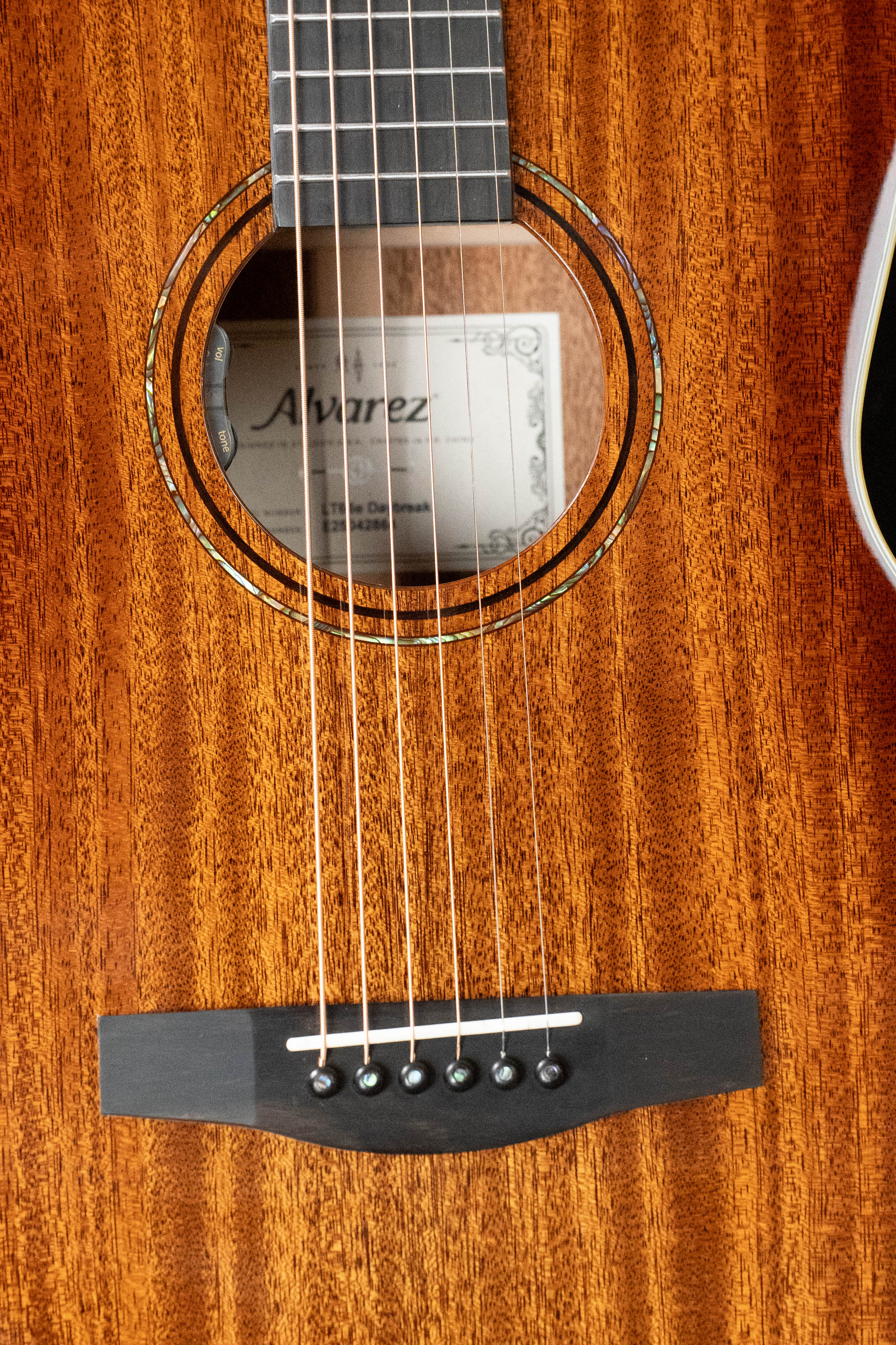 Alvarez Laureate Series LT66e Daybreak All Mahogany OOO Guitar w/LR Baggs Hifi Pickup #2864