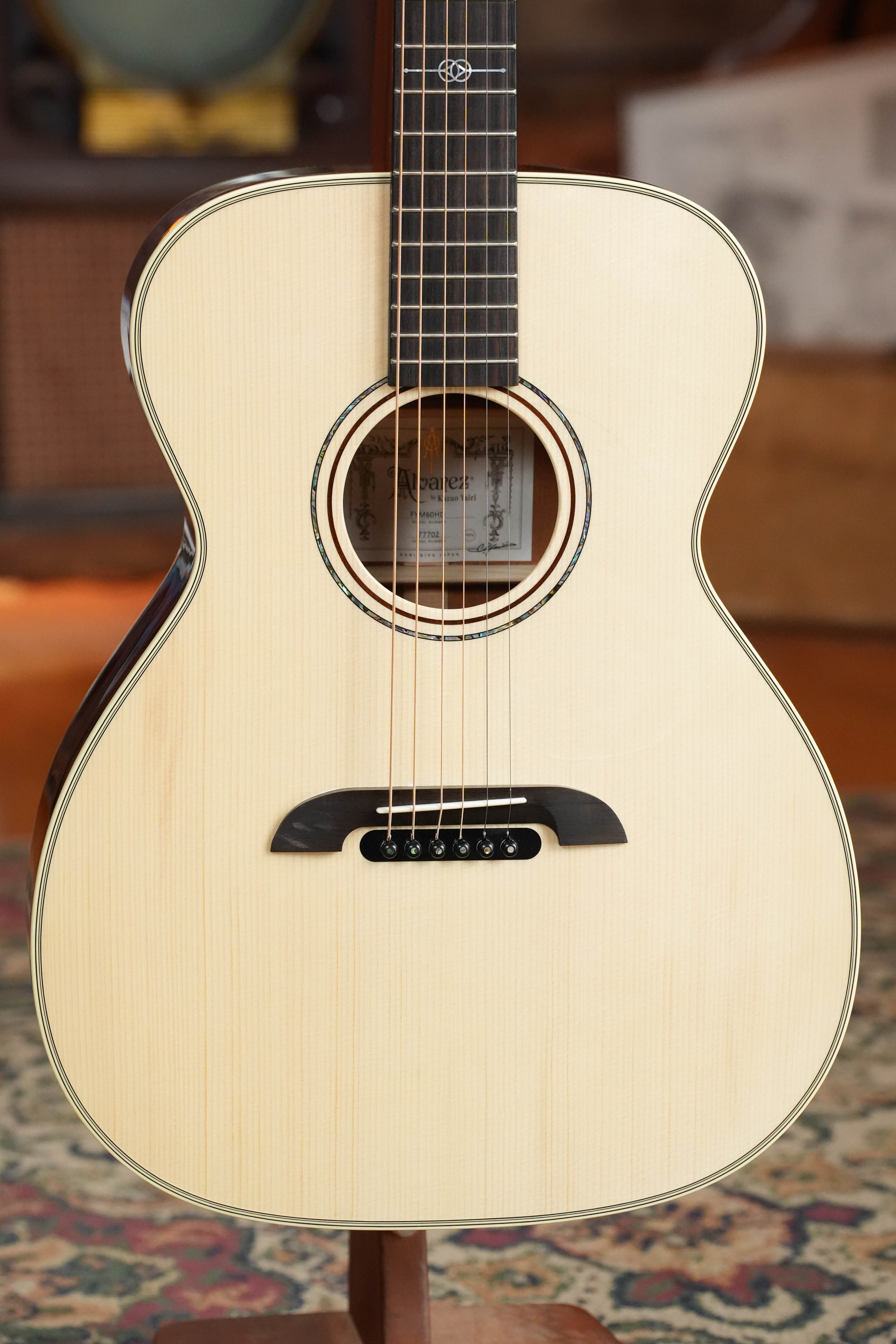 Alvarez Yairi Honduran Series FYM60HD Adirondack/Vintage Honduran Mahogany OM Acoustic Guitar #7702