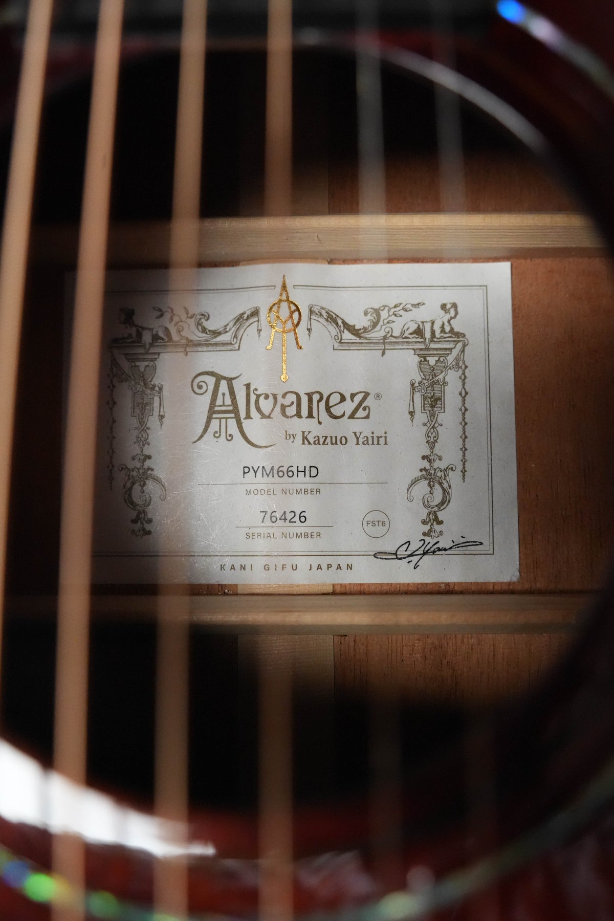 Alvarez Yairi PYM66HD All Honduran Mahogany Parlor Acoustic Guitar #6426