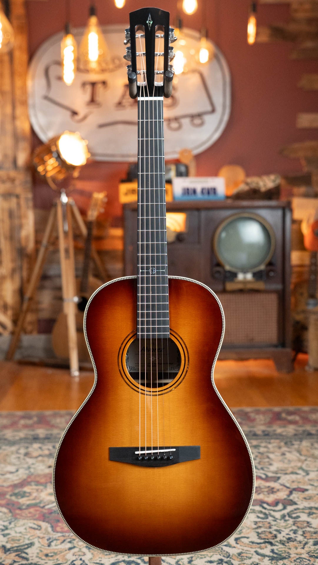 Alvarez Laureate LP70e Herringbone Sunset Sitka/East Indian Rosewood Parlor Guitar w/LR Baggs HiFi Pickup #2029