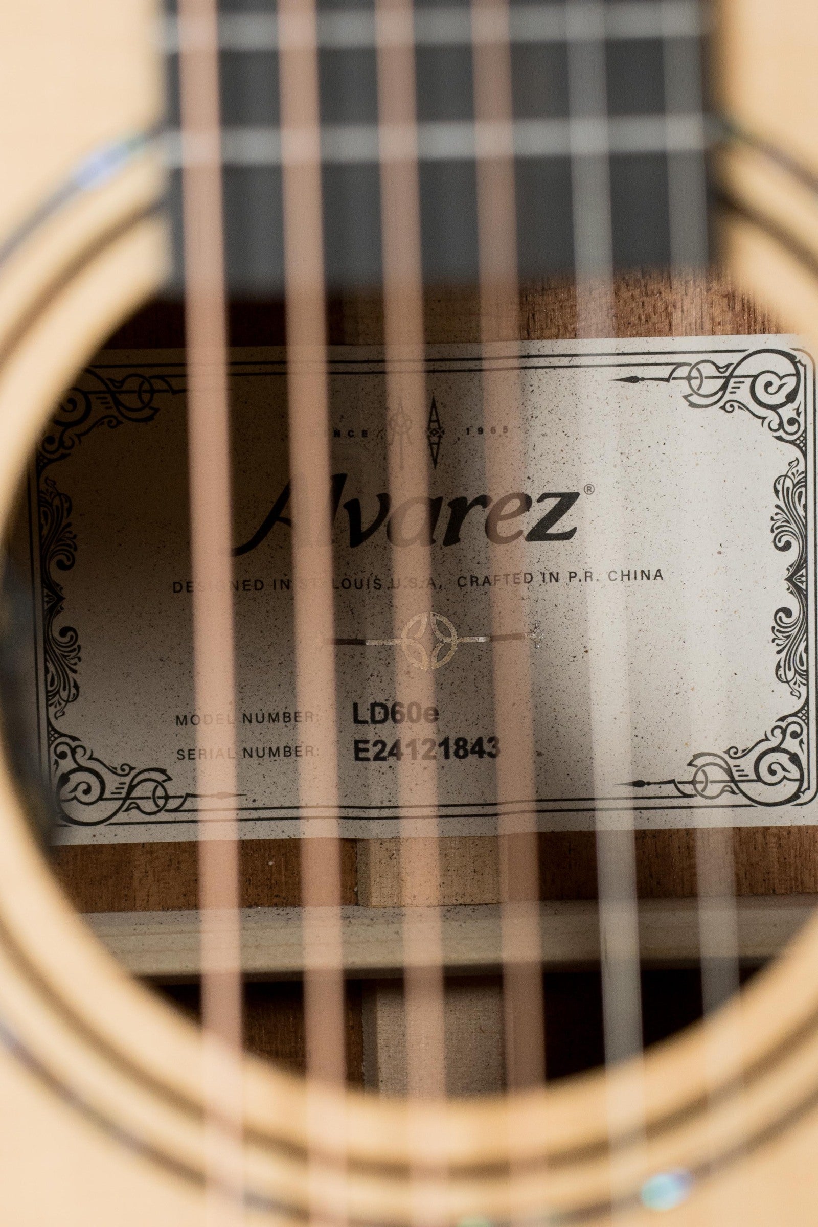 Alvarez Laureate Series LD60e Sitka/Mahogany Dreadnought Guitar w/LR Baggs Hifi Pickup #1843