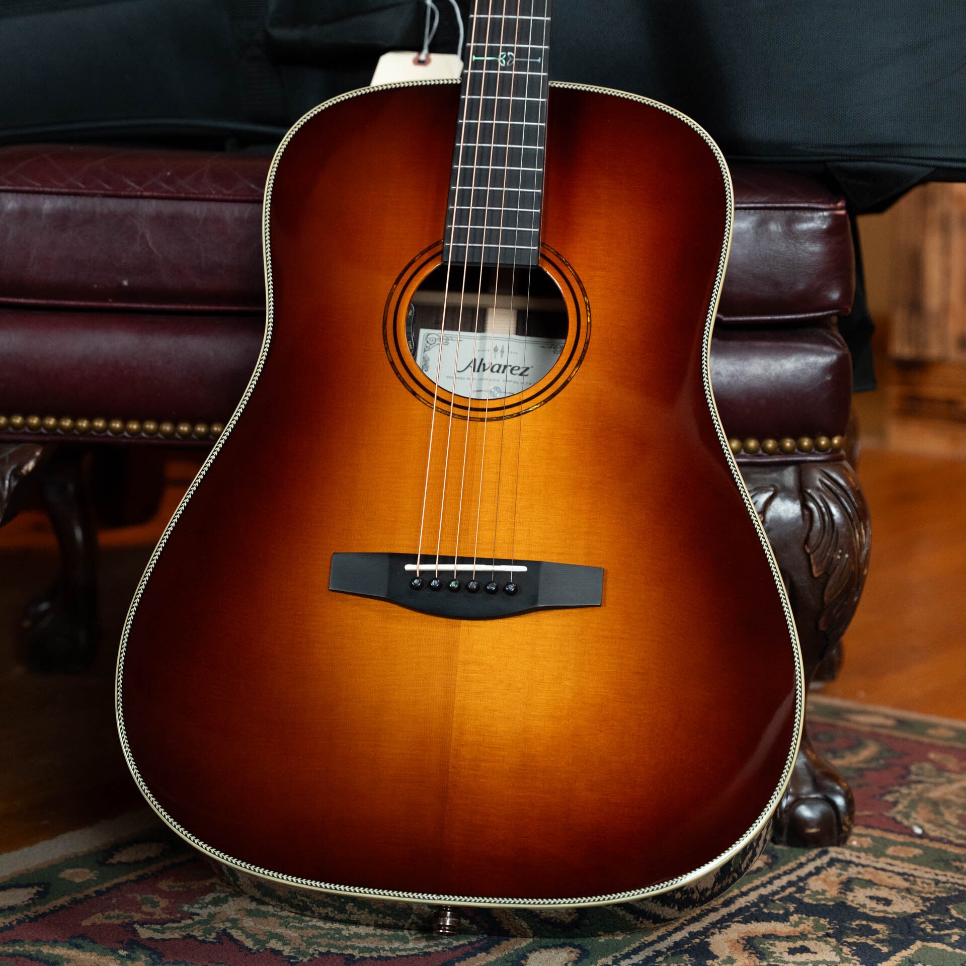 Alvarez Laureate Series LDR70e Sitka/Rosewood Herringbone Sunset Slope Shoulder Dreadnought Guitar w/LR Baggs Hifi Pickup #1982