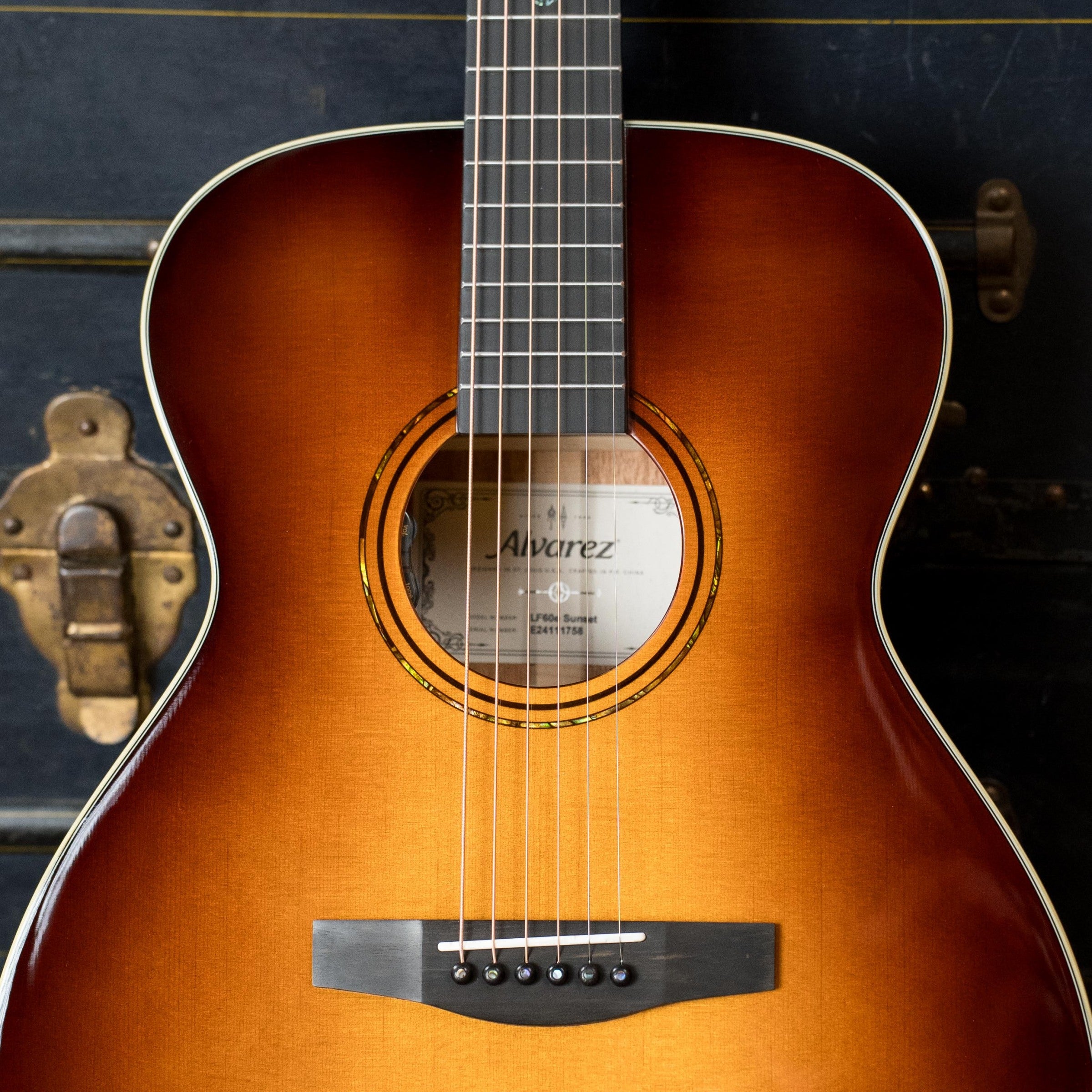 Alvarez Laureate Series LF60e Sunset Sitka/Mahogany OM Guitar w/LR Baggs Hifi Pickup #1758
