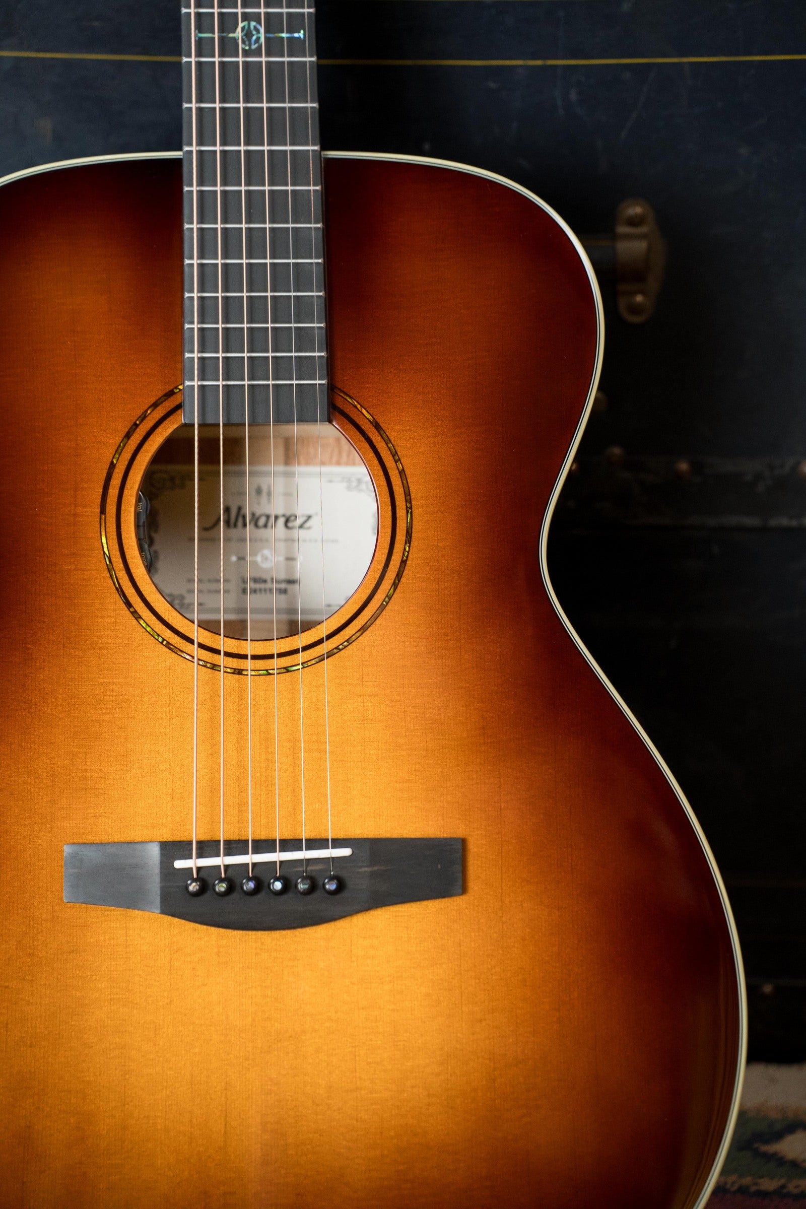 Alvarez Laureate Series LF60e Sunset Sitka/Mahogany OM Guitar w/LR Baggs Hifi Pickup #1758